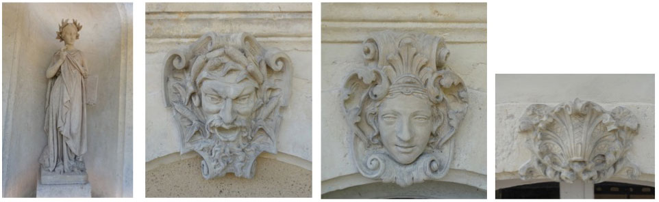 Restauration de terres cuites polychromée